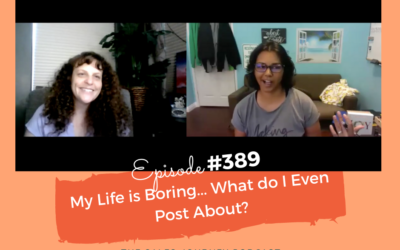 Live Social Media Coaching: My Life Is Boring, What Do I Post About? #389