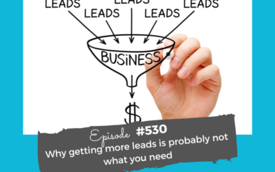 Why getting more leads is probably not what you need #530